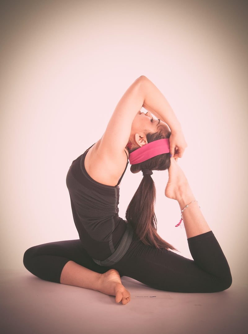 Woman in a yoga pose